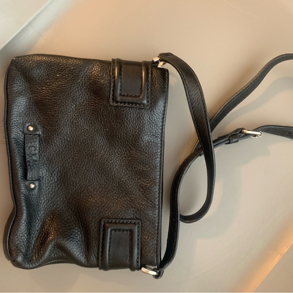 Black Leather Crossbody Bag